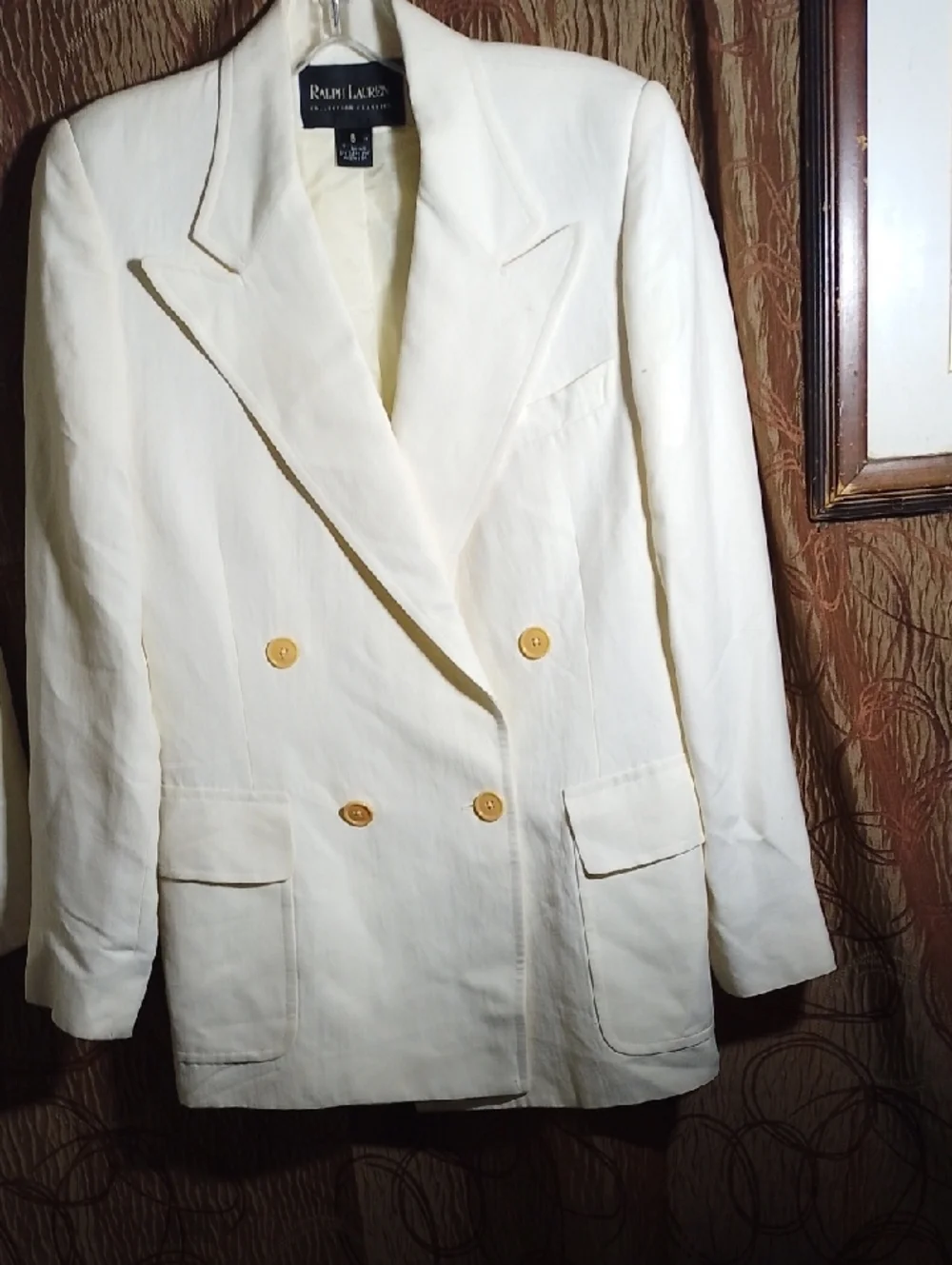 Ralph Lauren Off-White Double-Breasted Blazer - Picture 14 of 14
